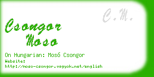 csongor moso business card